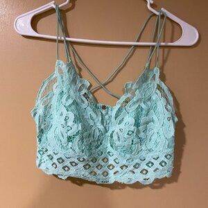 Free People Blue Lace Bralette